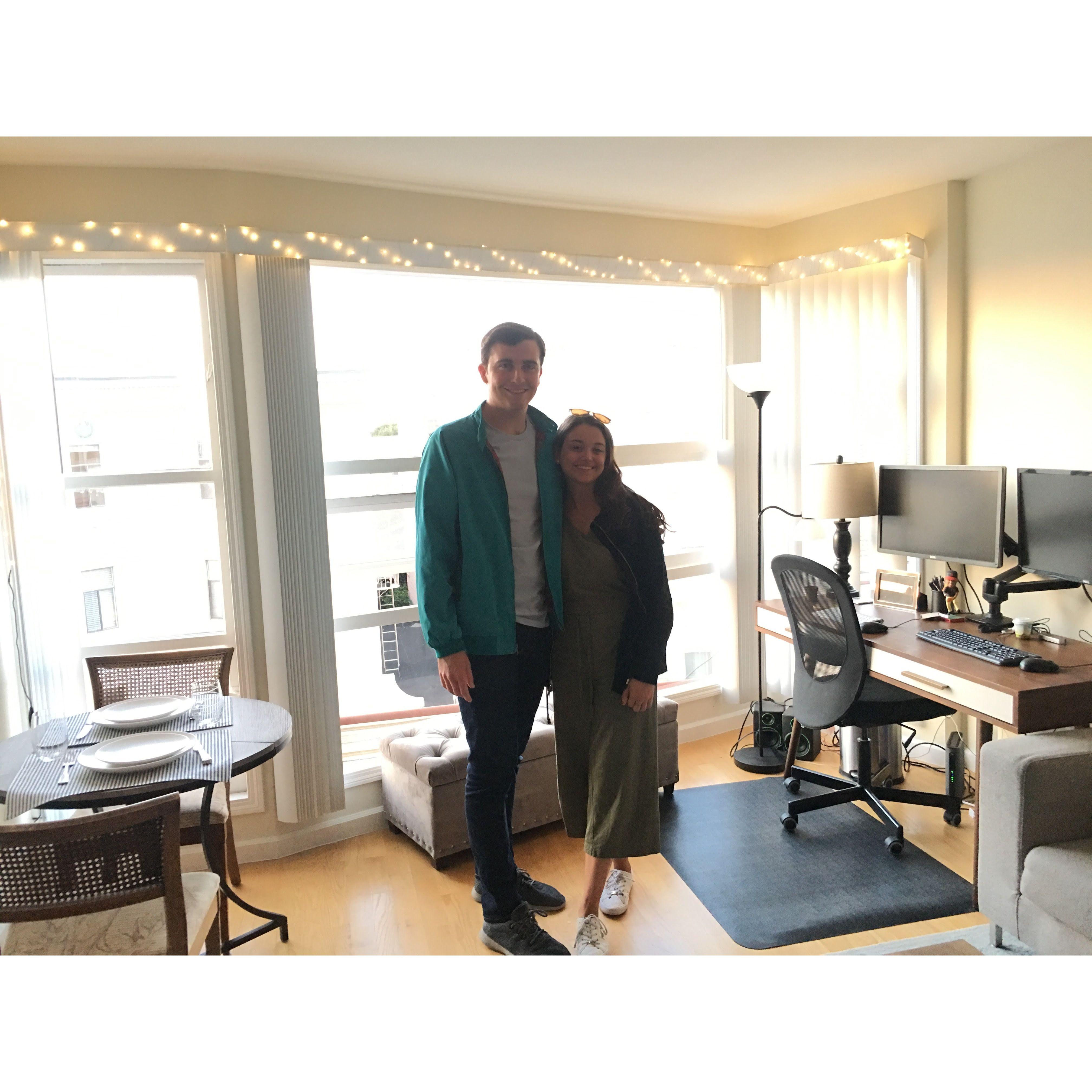 Our first apartment together!