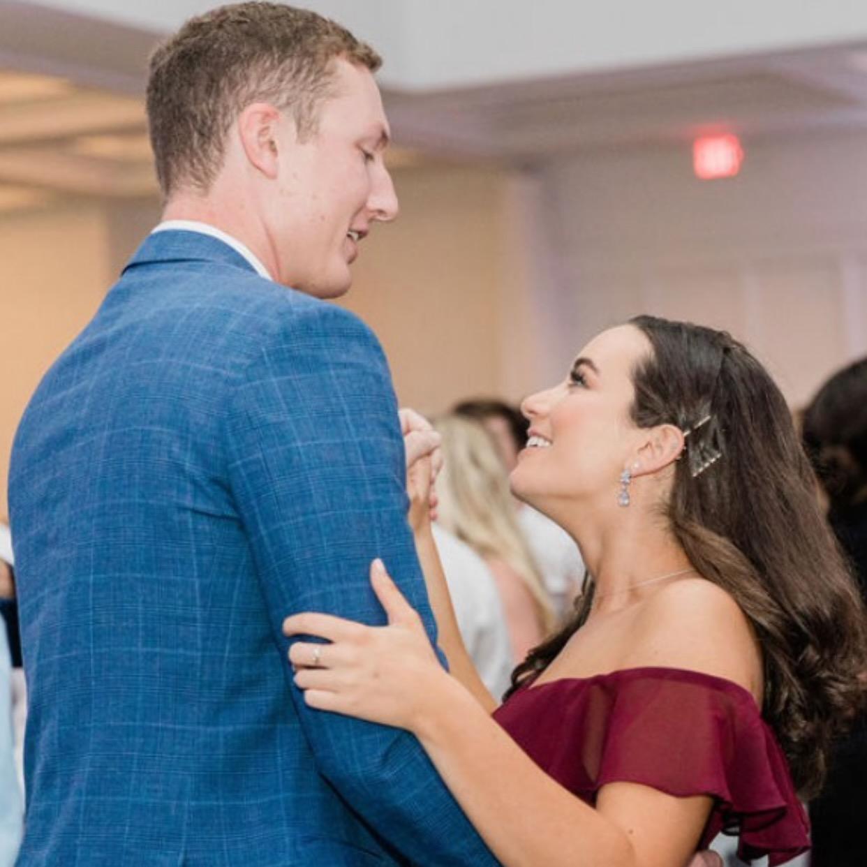 Our first dance caught on camera!