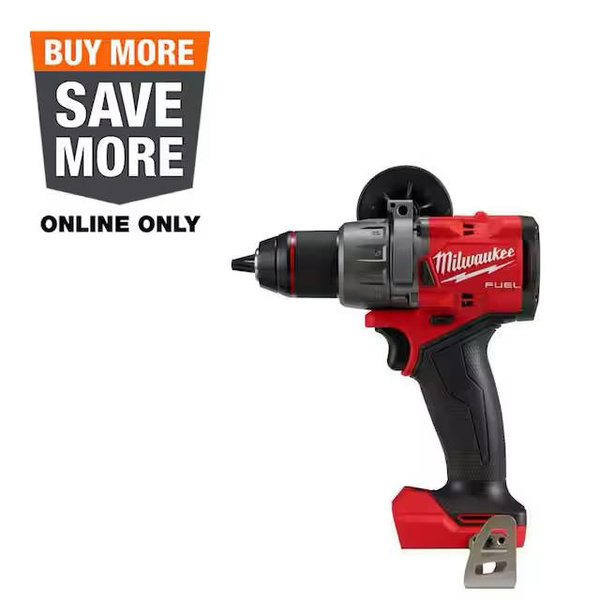 Milwaukee M18 FUEL 18V Lithium-Ion Brushless Cordless 1/2 in. Hammer Drill/Driver (Tool-Only) 2904-20