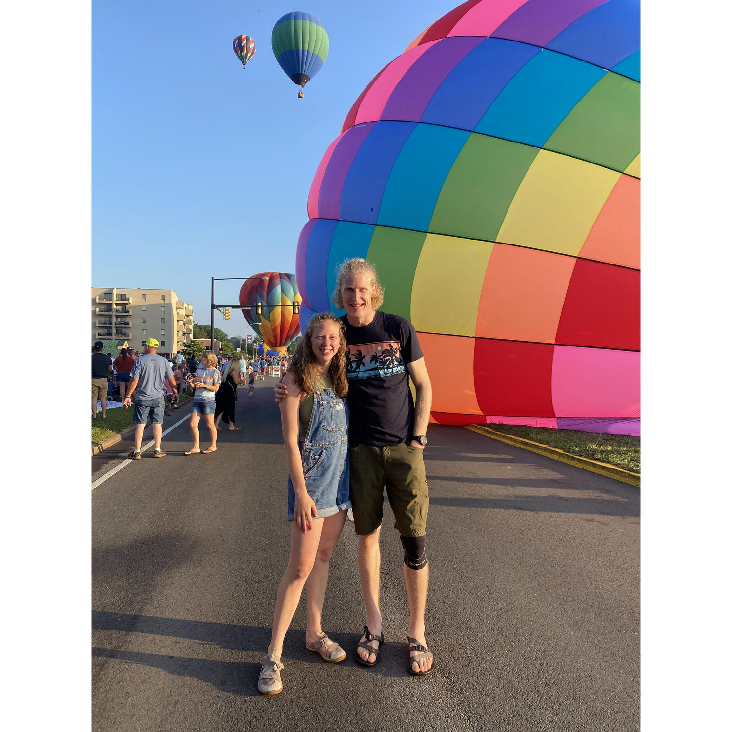 Tay surprised Nathan with a hot air balloon festival. Here's to adventures that start at 3:30 AM!