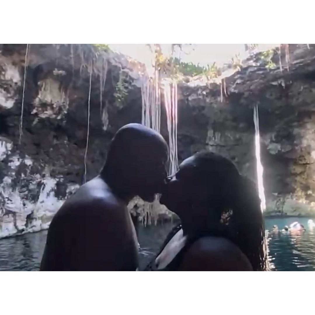 In a Cenote in Mexico