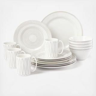 Charlotte Street 16-Piece Dinnerware Set, Service for 4