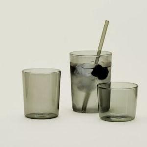 Hawkins New York Essential Glass Cups, Gray / Set of 4
