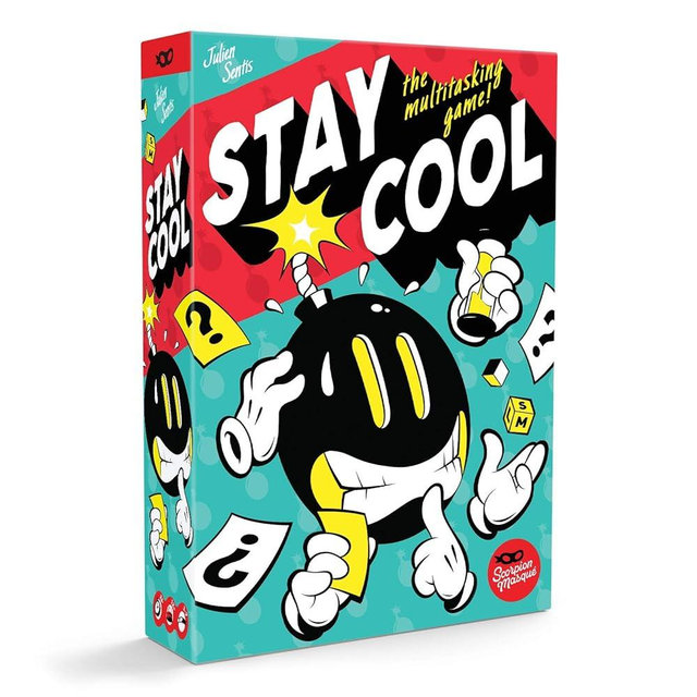 Stay Cool | Chaotic Trivia Party Game for Teens and Adults | Timed Multi-Tasking Board Game | Answer 2 Questions at Once | Great for Family Night Fun | Ages 12+ | 3-7 Players | 25 Minutes
