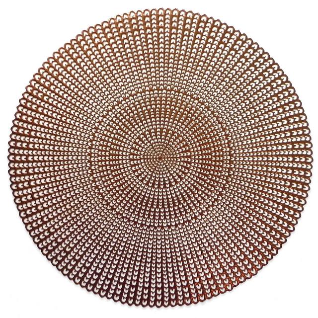 Herringbone Pressed Vinyl Placemat in Bronze