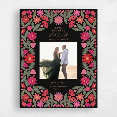 Black Wedding Save the Date - Juliet Photo
