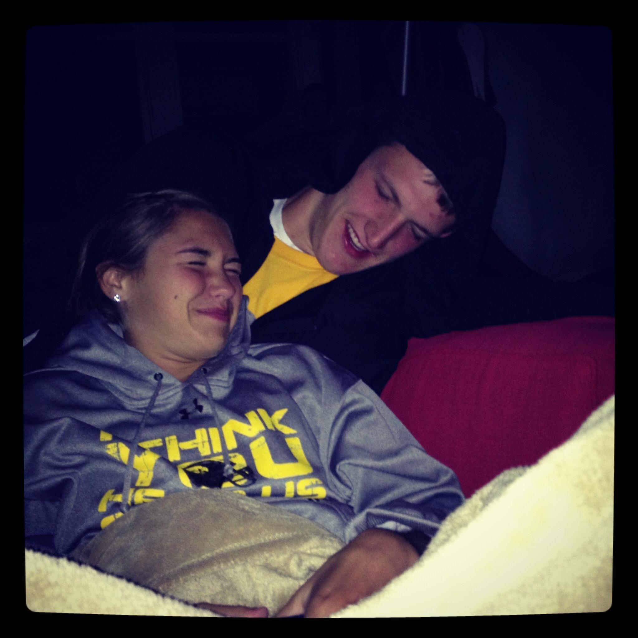 First official picture together. I'm glad we have improved on our picture taking!