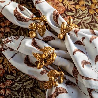 Forest Walk Assorted Leaf Napkin Ring, Set of 4