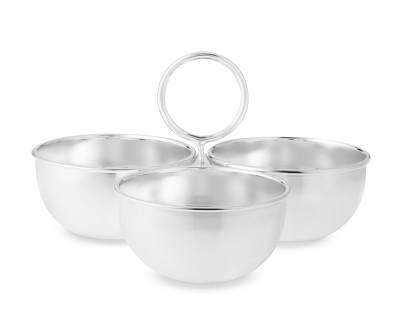 Presidio 3-Section Condiment Serving Bowl with Handles