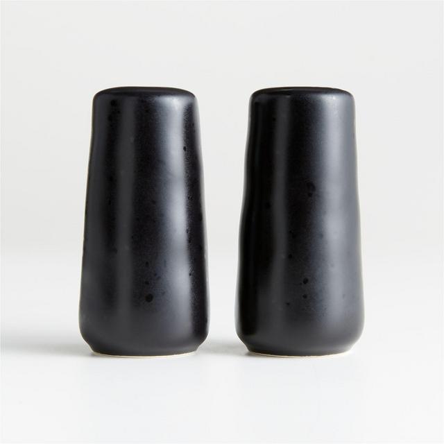 Marin Black Salt and Pepper Shaker Set