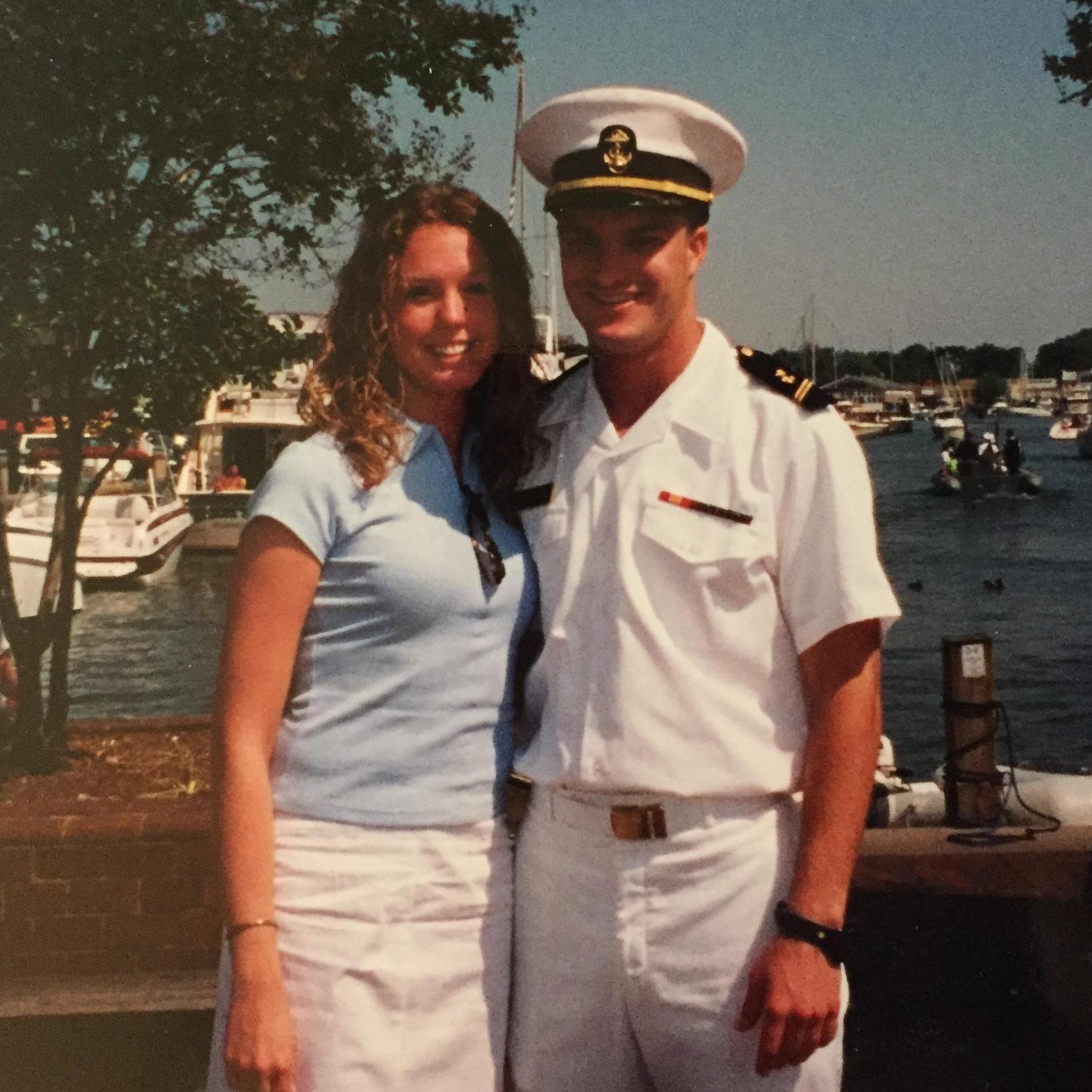 Navy whites then