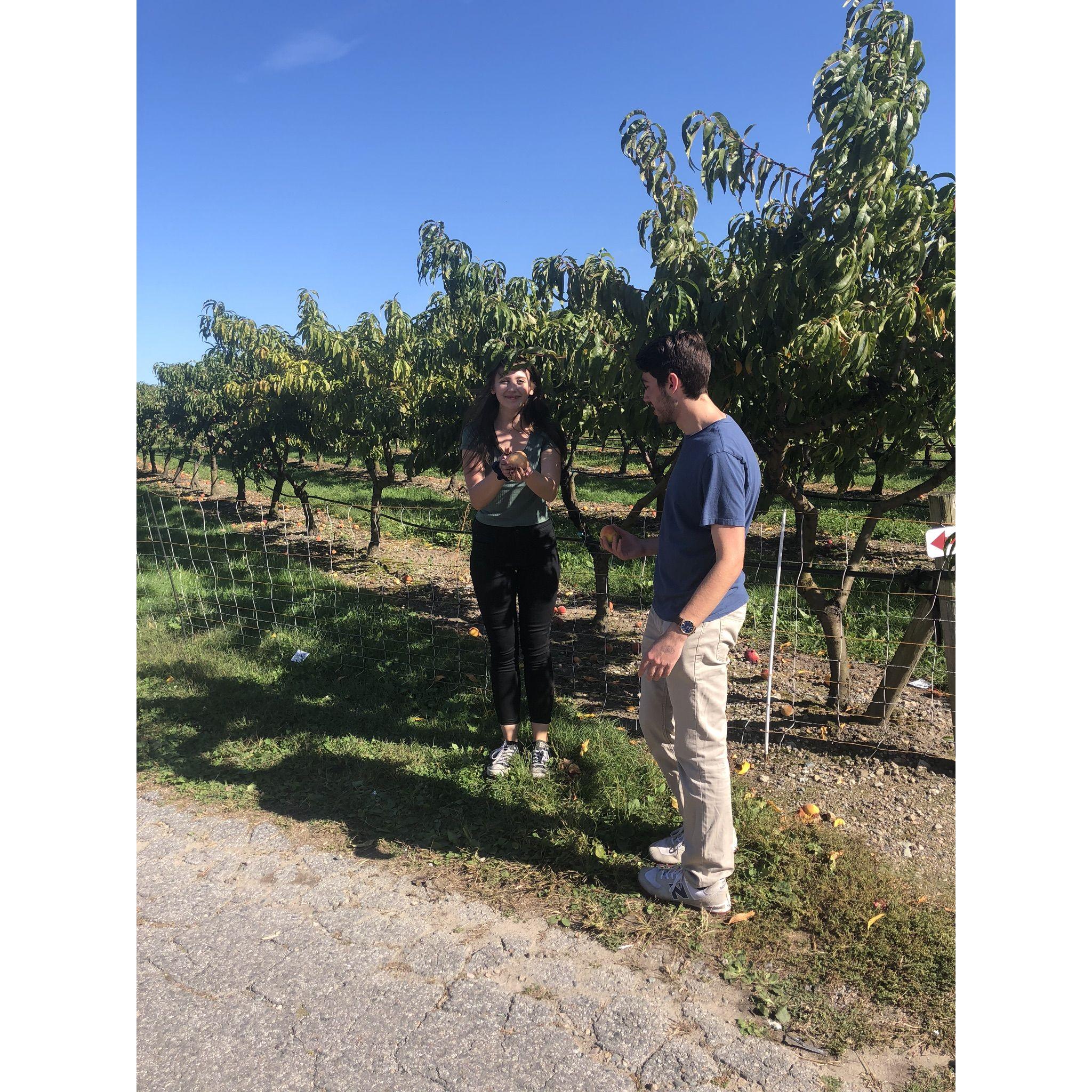 Our first picture together (unfortunate I know)