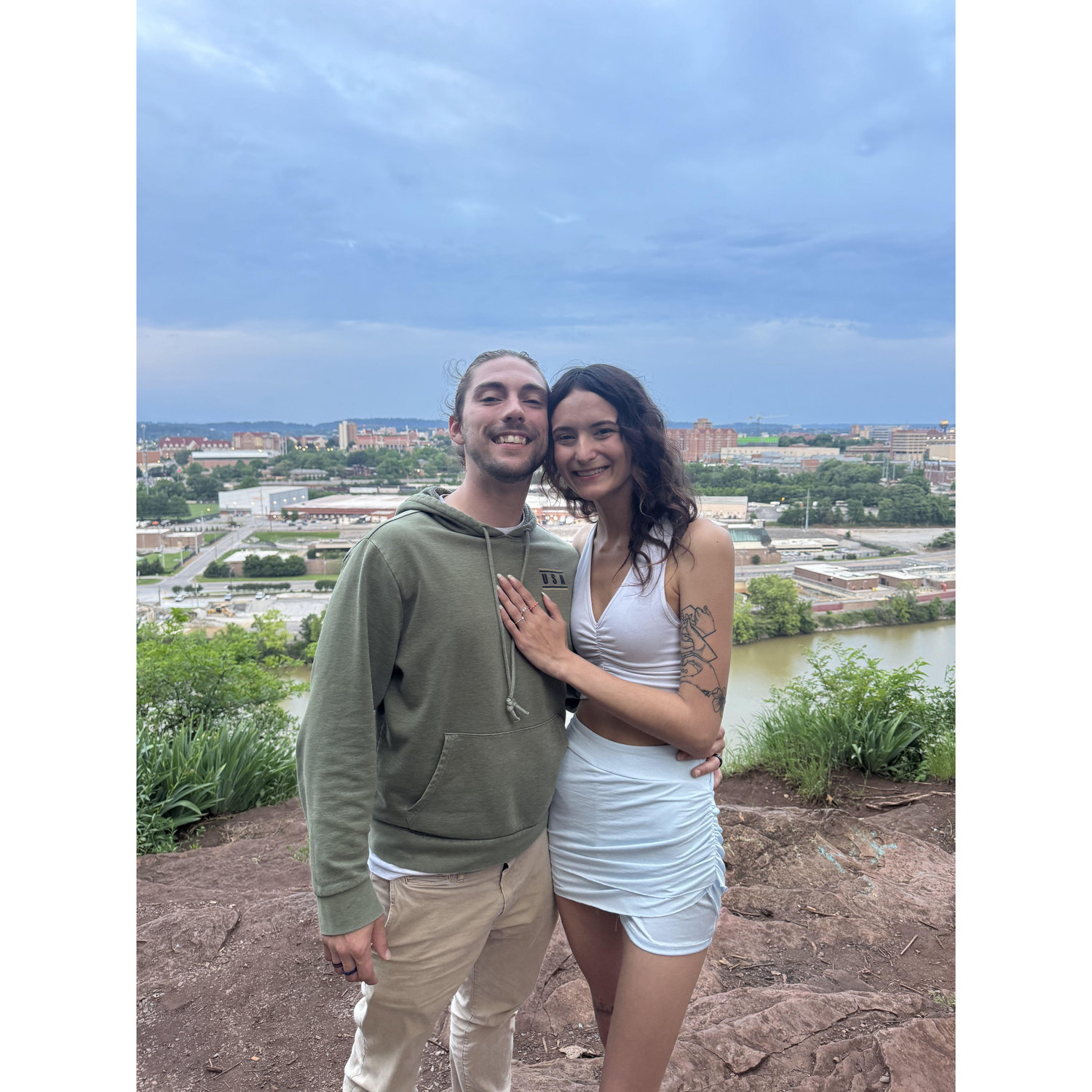May 16th, 2025: Celebrating our engagement weekend at the Bluffs in Knoxville, TN