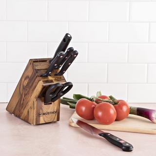 7-Piece Knife Block Set, Gourmet Acacia