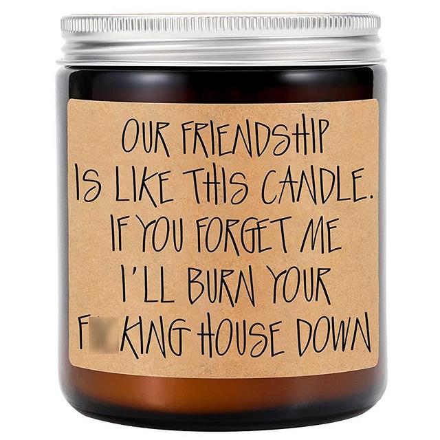 GSPY Lavender Scented Candles - Best Friend, Friendship Gifts for Women - Birthday Gifts for Friends Female - Going Away Gifts for Friends, Best Friend Moving - Funny Friend Gifts, BFF Gifts for Women