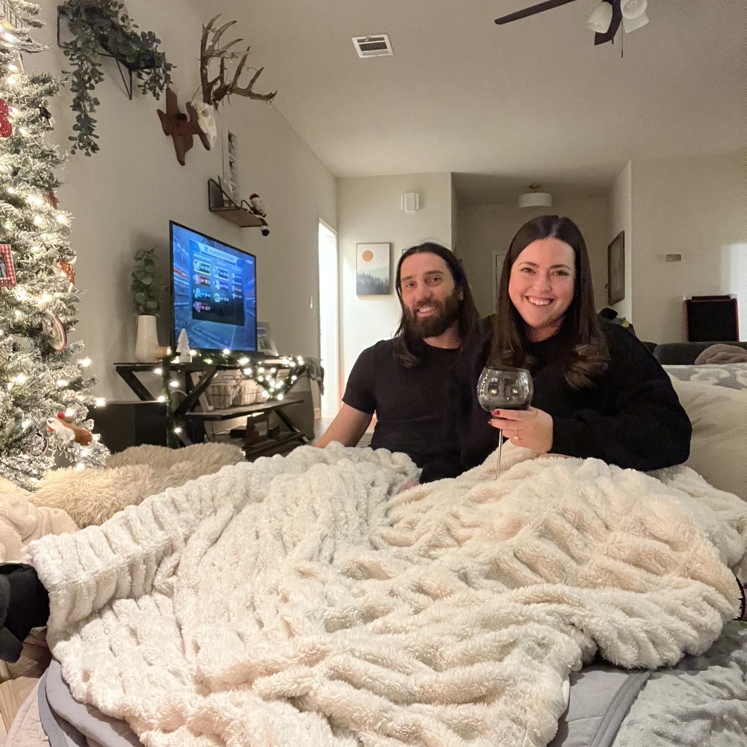Our five year anniversary. Wine by the fire 🍷