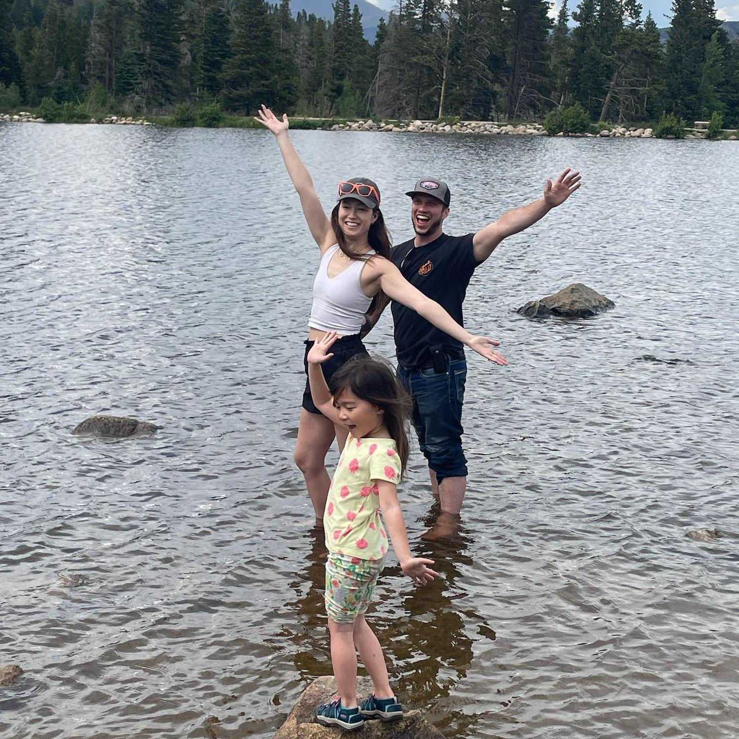 Playing with Lila at Rocky Mountain NP