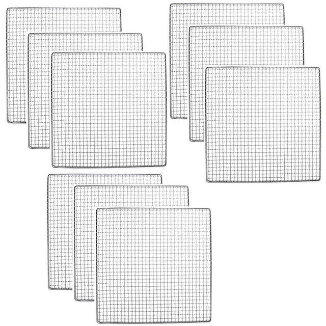 9 PACK - Excalibur Dehydrator Stainless Steel Tray Replacement UPGRADE Food Shelf Mesh (9)