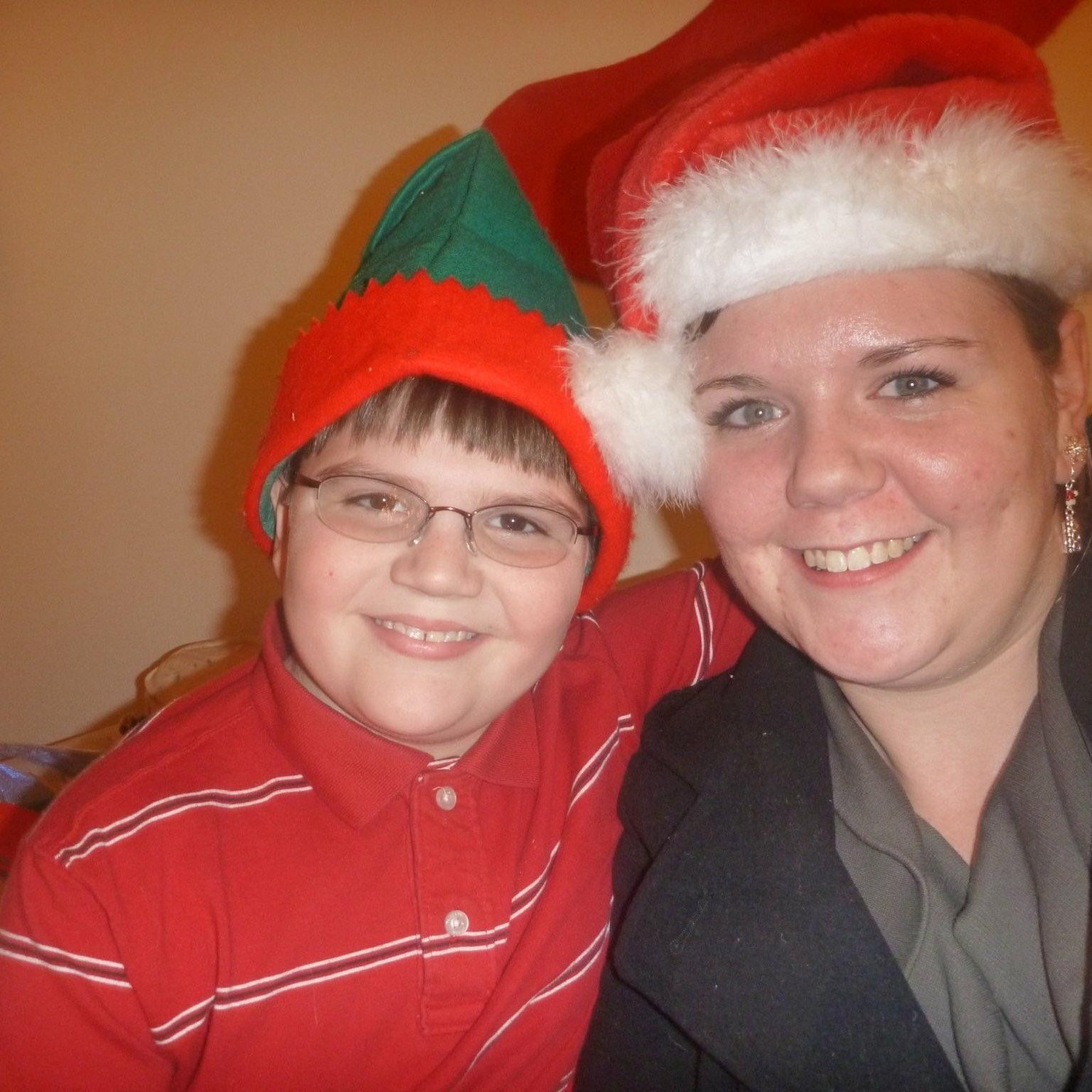 Merry Christmas from Justin and his sister Morgan!