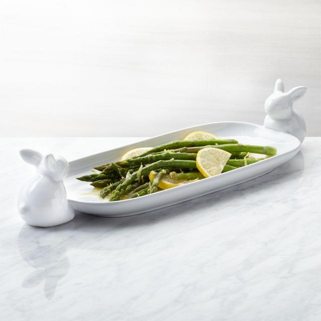 Easter Bunny Ceramic Serving Dish
