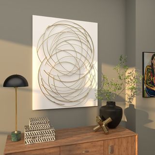 Abstract Overlapping Circle Design Wall Decor