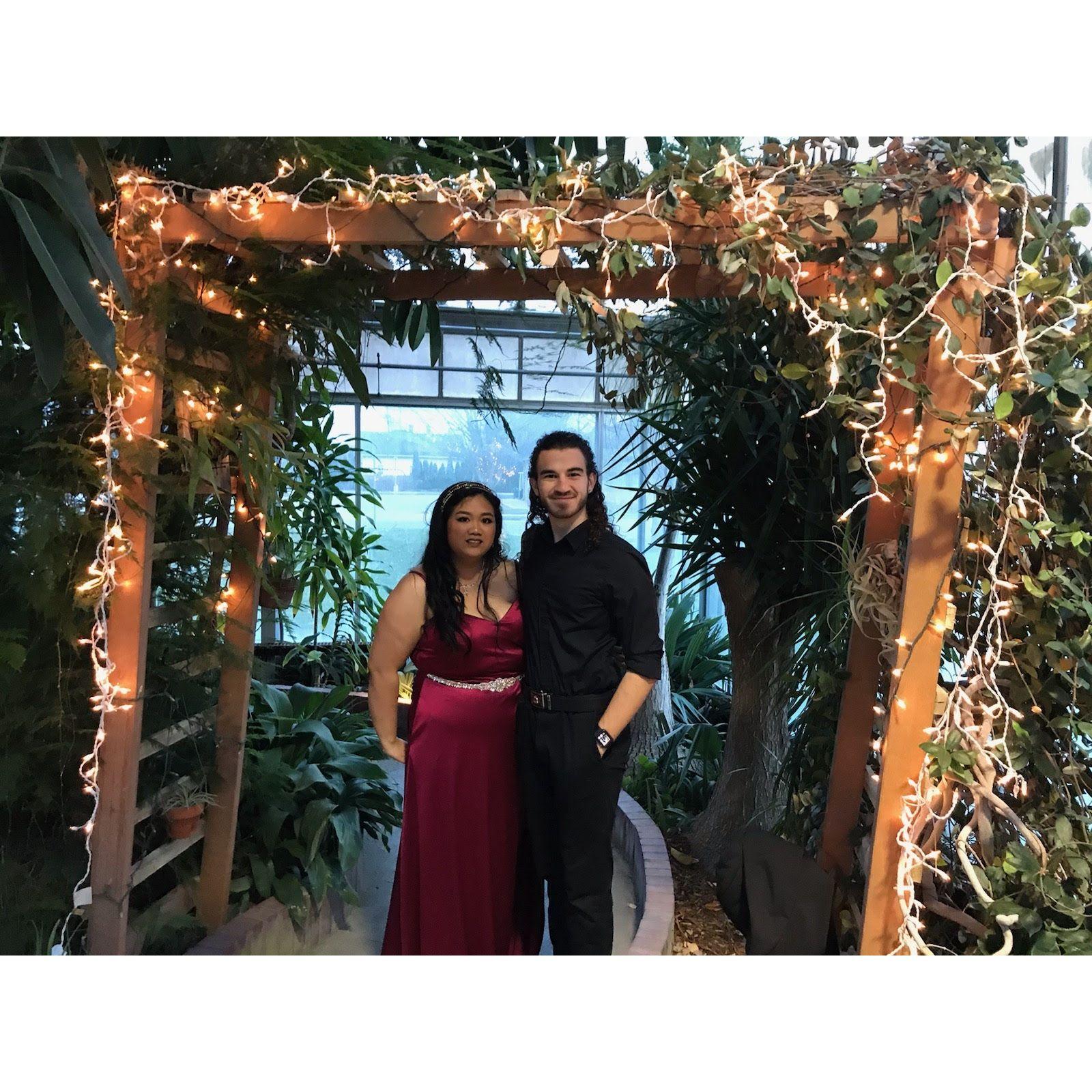 Senior Formal at the Potawatomi Conservatory.