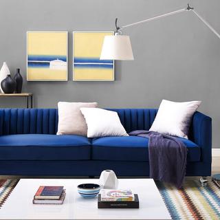 Aviator Velvet Sofa