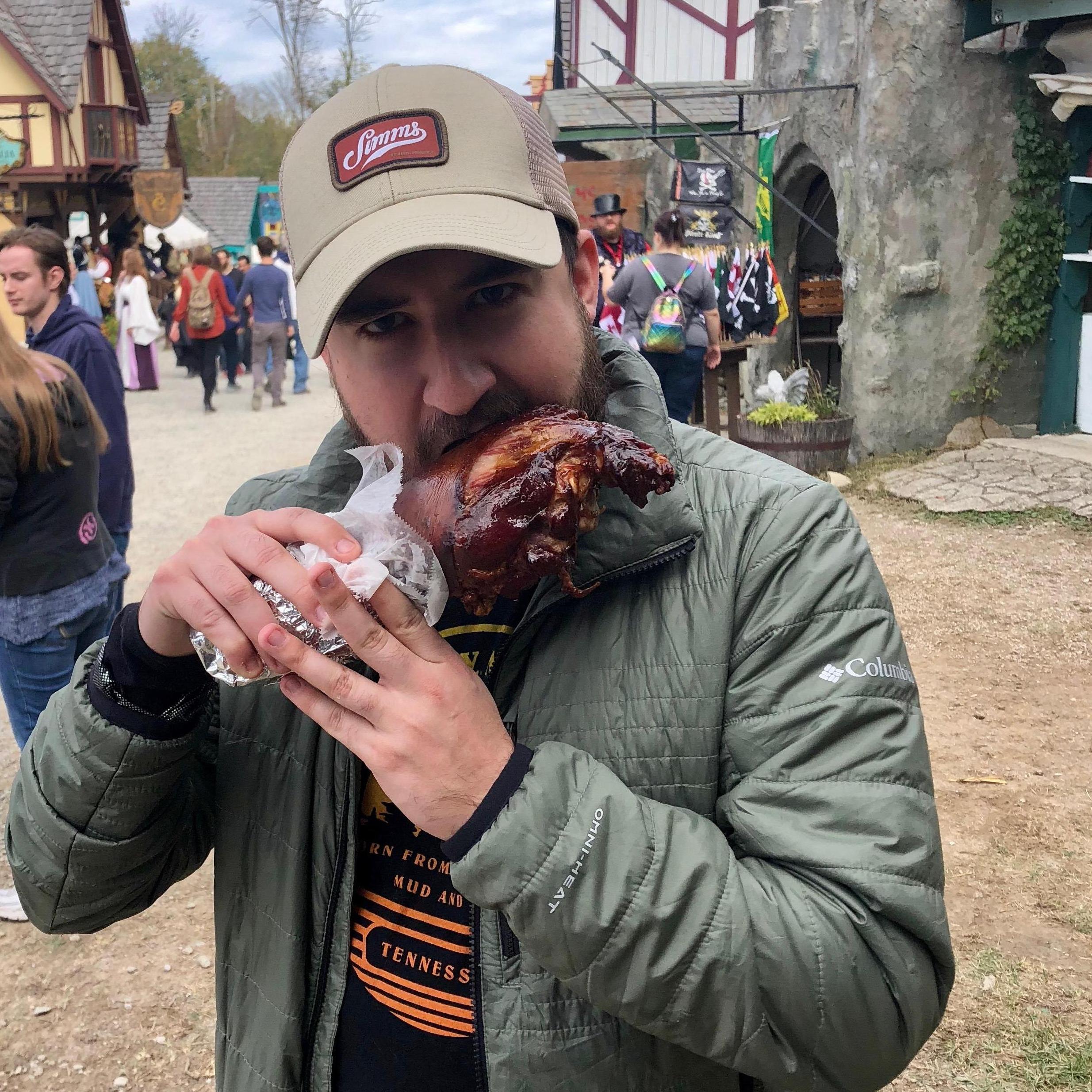Ren fest and a turkey leg