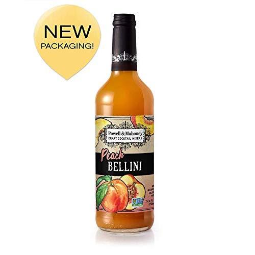 Powell & Mahoney Craft Cocktail Mixers Peach Bellini, 25.36 FL OZ, Pack of 1