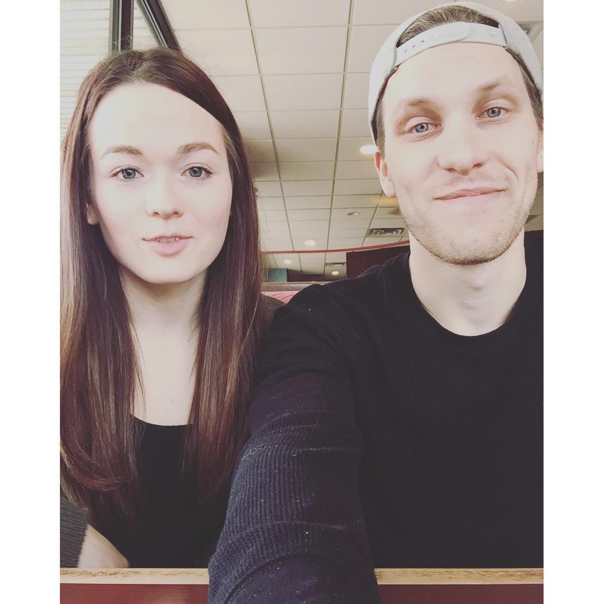 Such babies, our first solo date at our fav coffee shop! Kahuna!