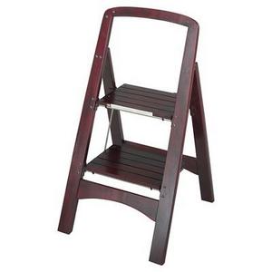 Cosco Rockford 2-Step Wood Stool - Mahogany