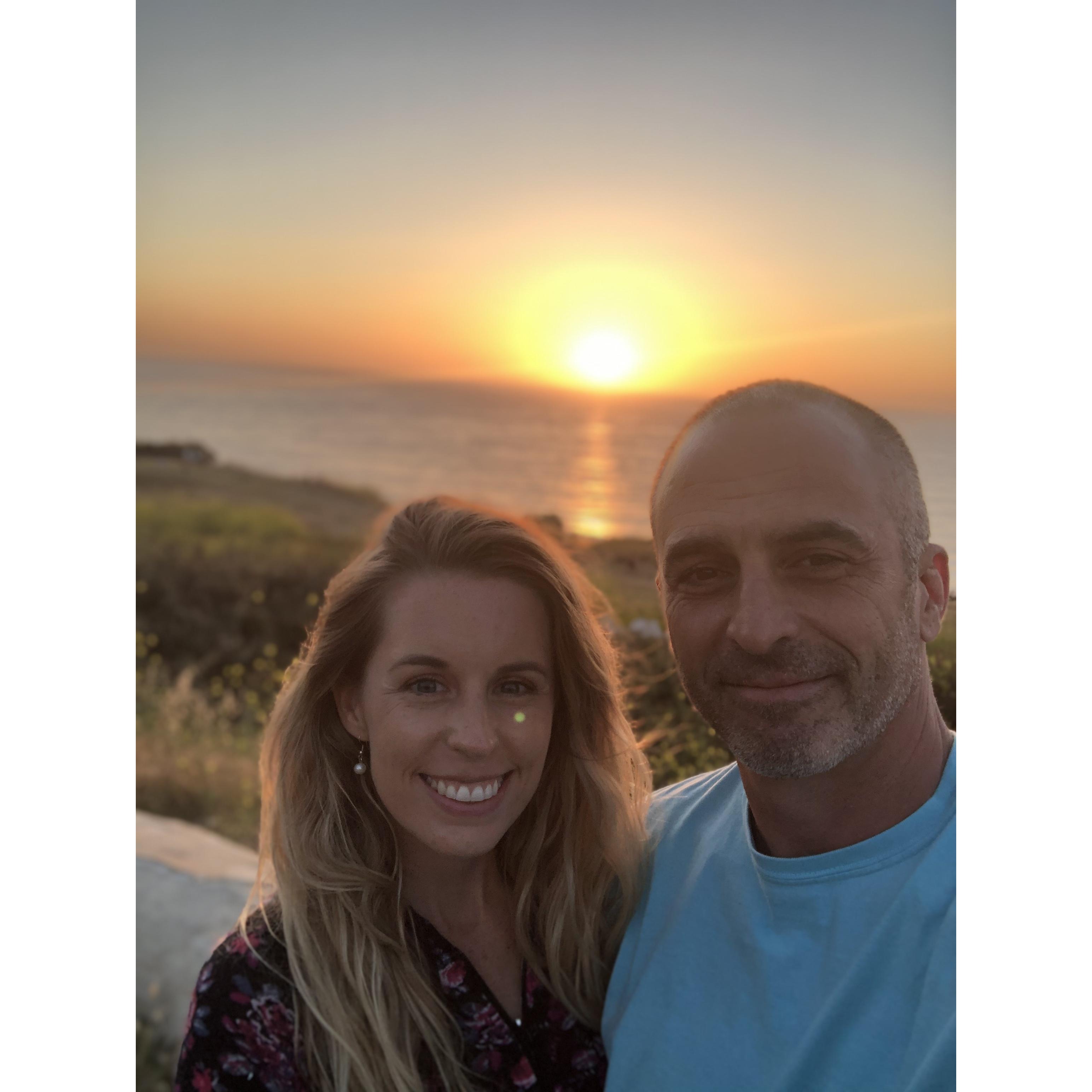 Driving down the coast of pacific coast highway and watching the sunset was one of our favorite things to do in LA.