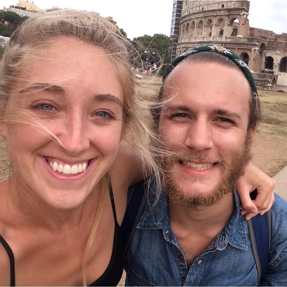 In Rome at the Coliseum