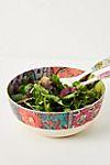 Blockprint Bamboo Melamine Serving Bowl