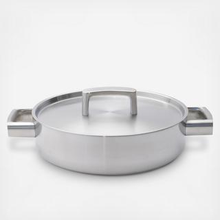 Ron Stainless Steel 5-Ply Covered Deep Skillet