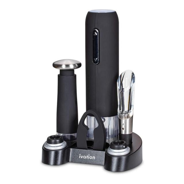 Ivation 7-Piece Electric Wine Opener Set, Deluxe Wine Opener Gift Set