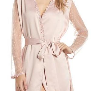 Showstopper Robe, shell pink, SZ SMALL
