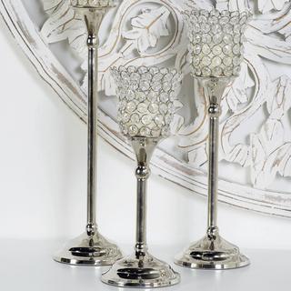 3-Piece Collage Glam Hurricane Lamp Set