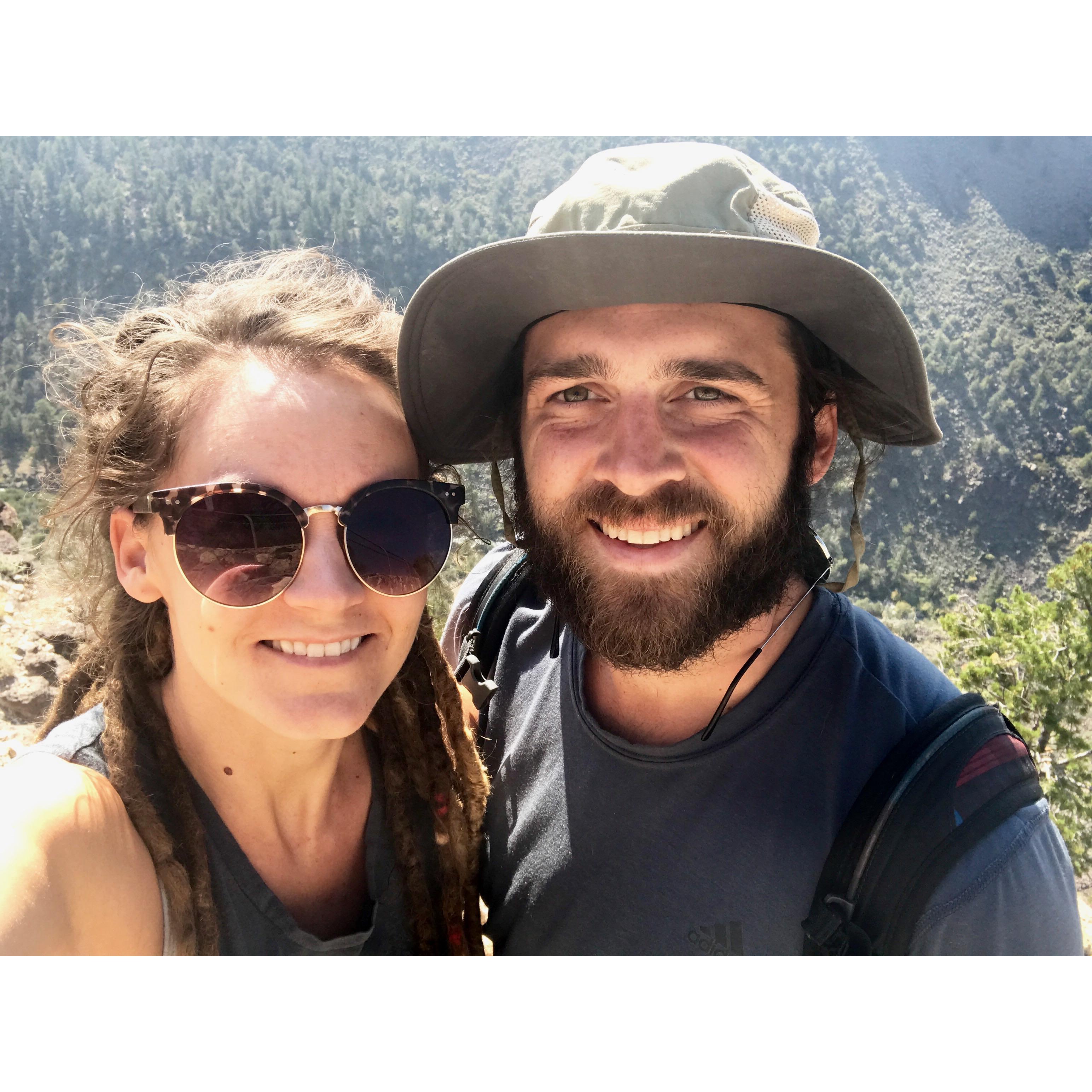 First road trip! Camping and hiking at Rio Grande Gorge, New Mexico.