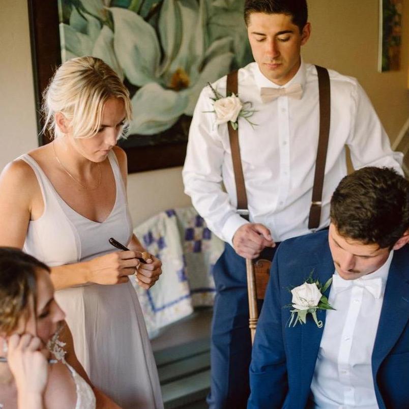Signing Emily & Marcus' marriage license! (Rachel's sister, Frank's best friend)