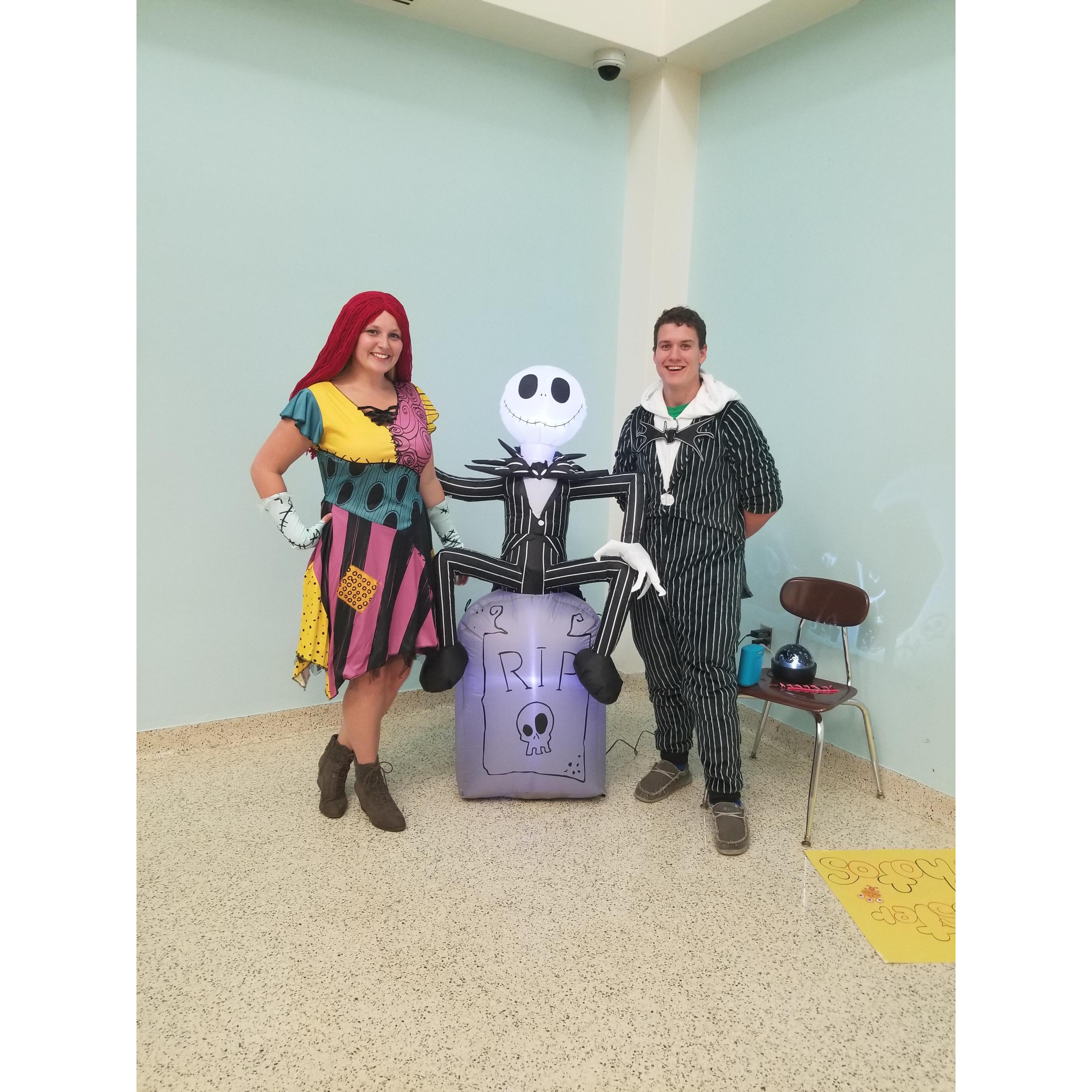 Our First Halloween together went as Jake and Sally