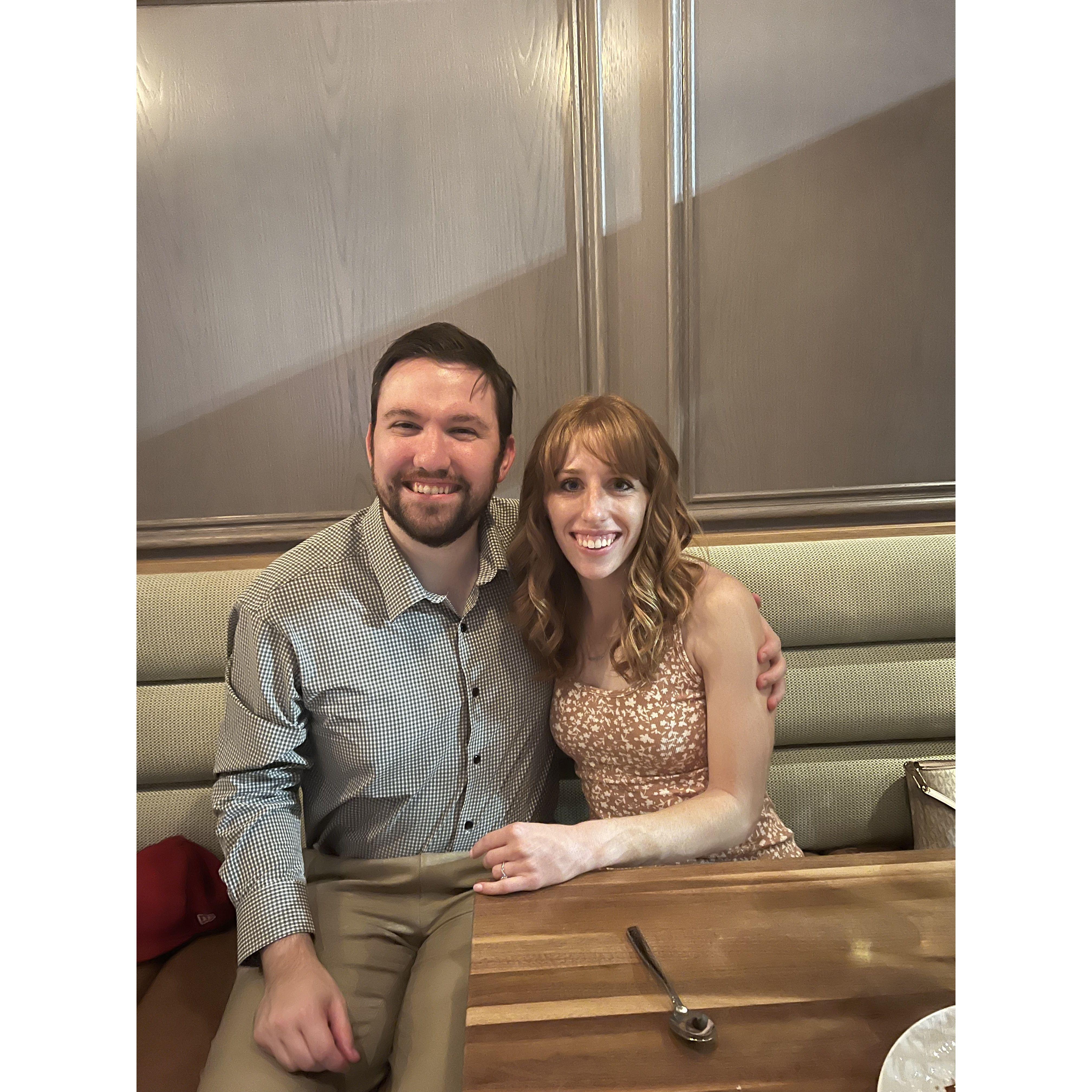 The night we got engaged!!