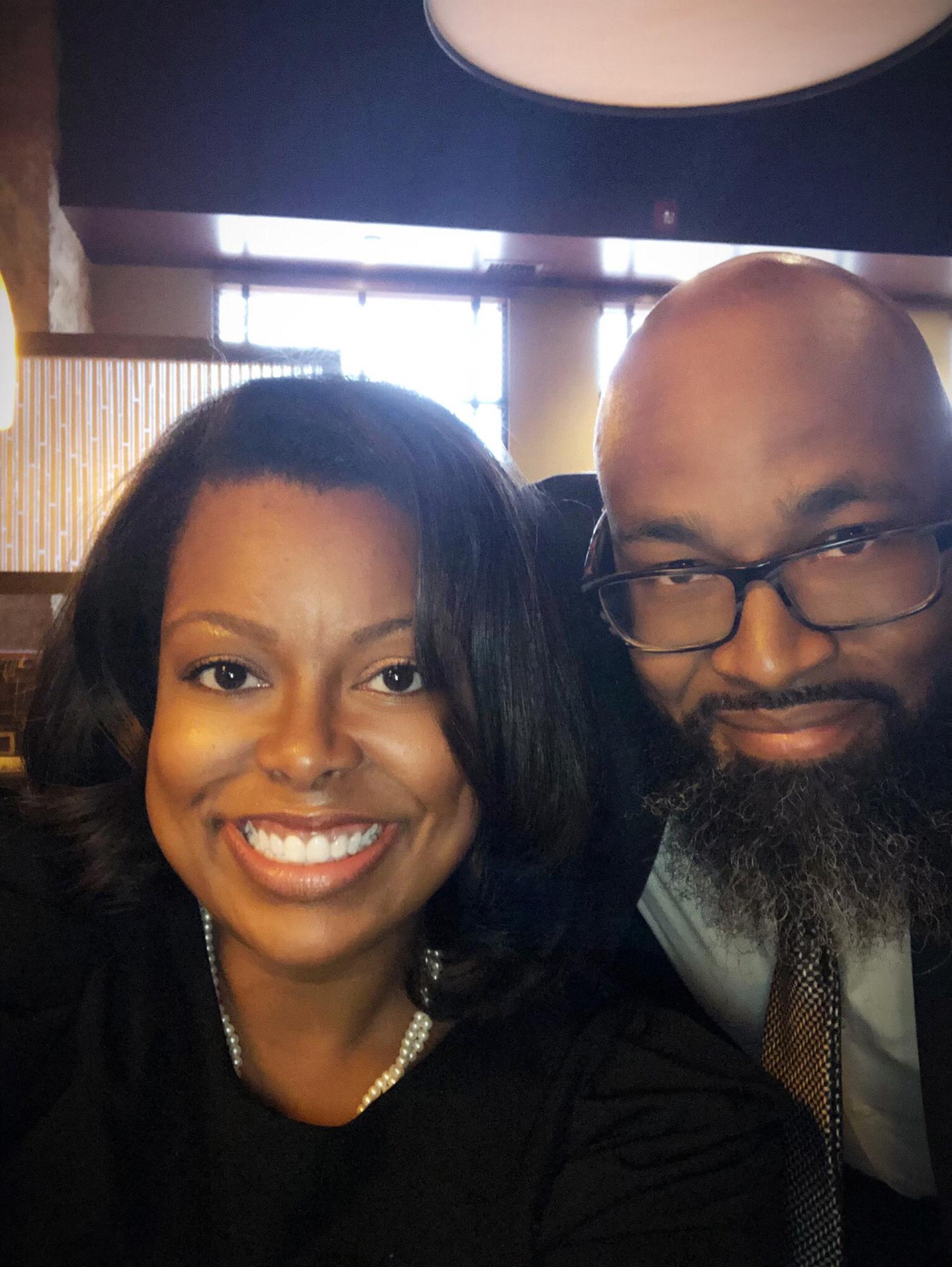 We stopped by one of our favorite restaurants (P.F. Chang’s) after leaving a sad occasion. But we smiled for the camera. (October 25, 2019)