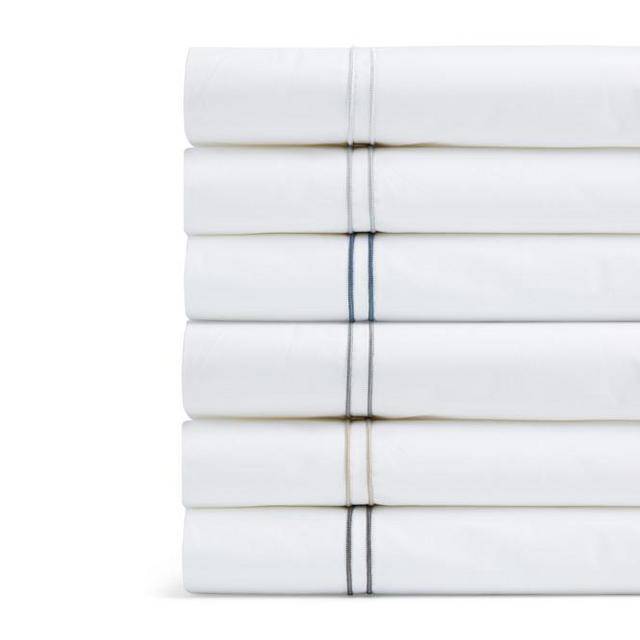 Italian Embroidered Percale Sheet Set