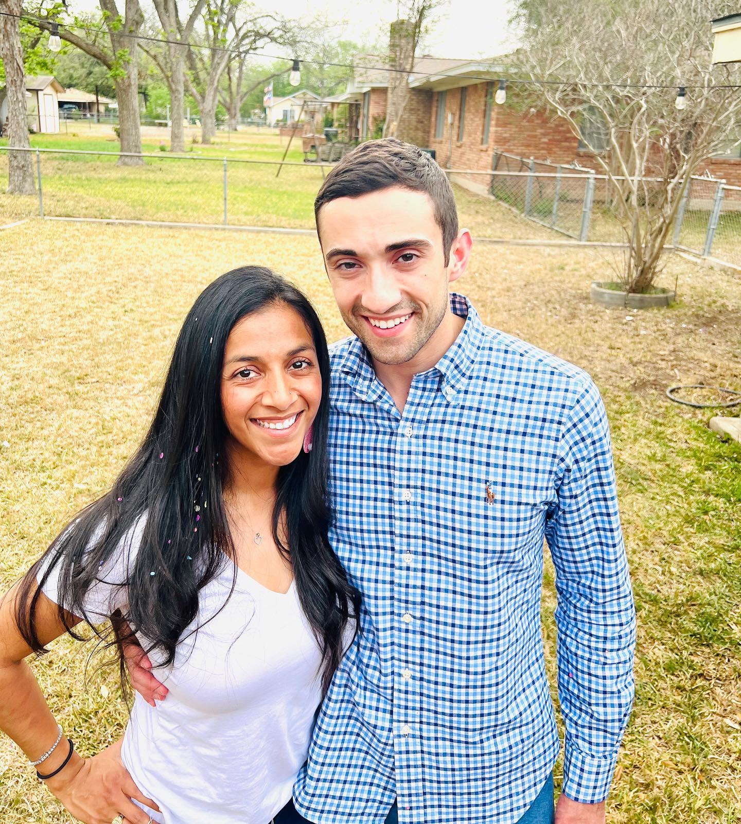 Their first Easter- when Anthony learned what a cascarone was
