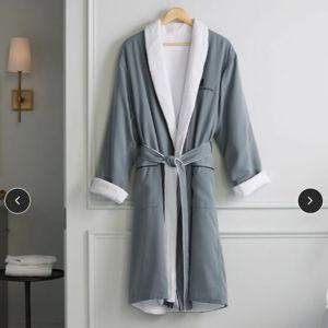 Ritz Carlton Frette Microfiber Robe - Large Grey