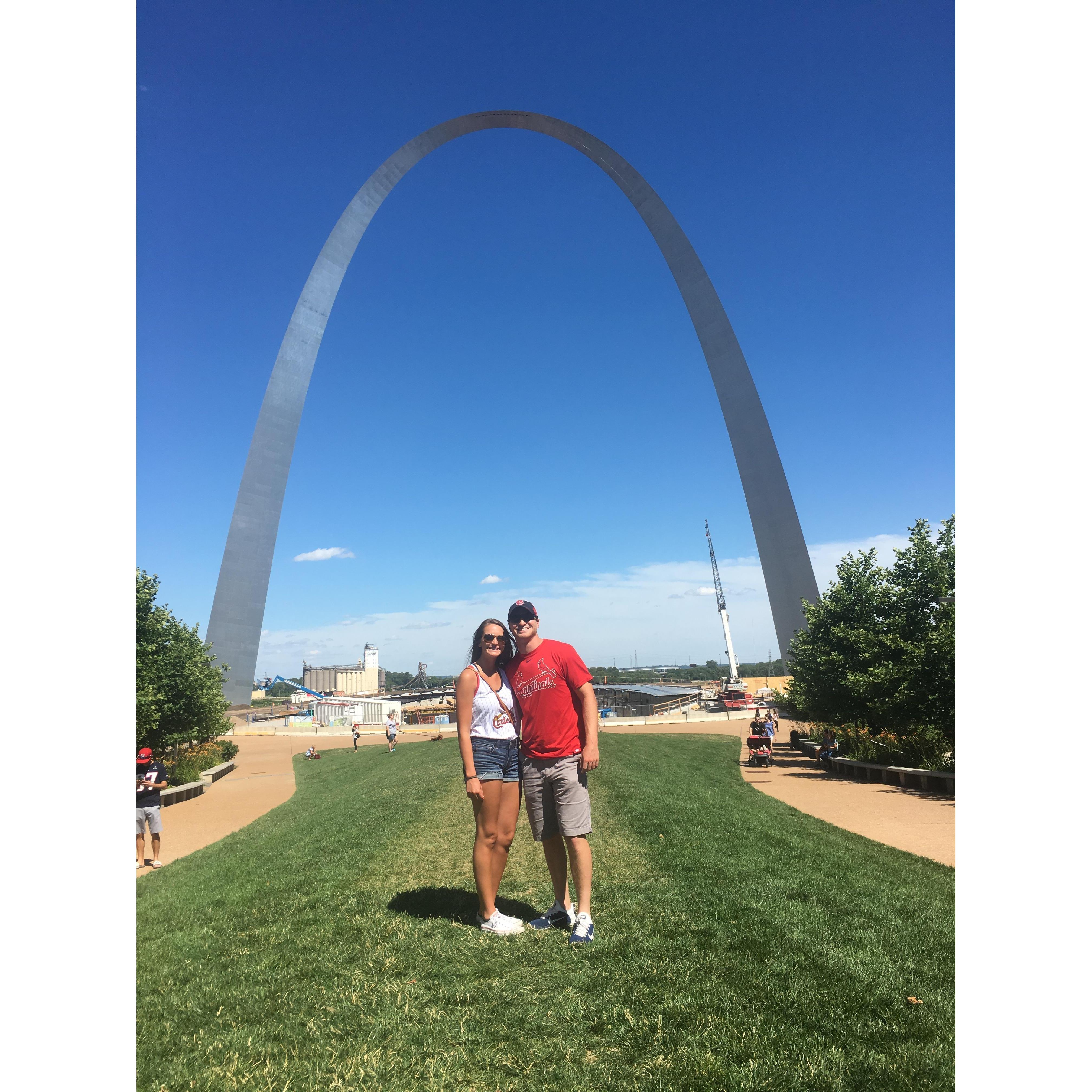 We went on a short trip to St. Louis this past summer and visited the zoo, arch, and a Cardinals baseball game!