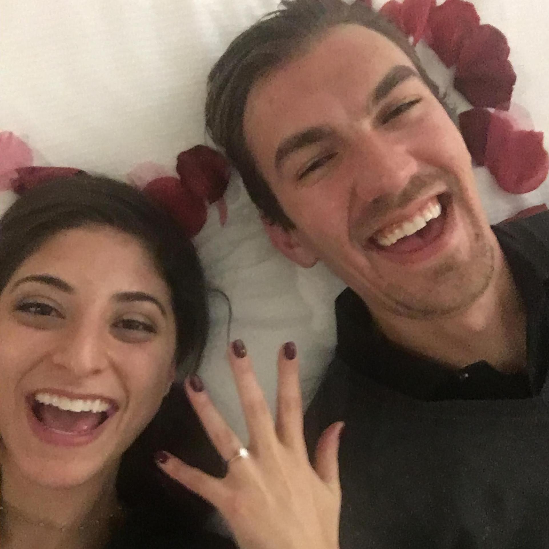 Pure joy the night of our engagement. Can’t wait to celebrate with you all!