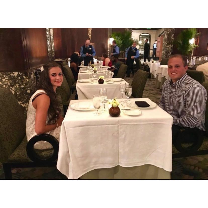 Celebrating 2 years together at the Orchids at Palm Court!