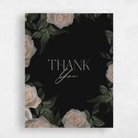 Black Wedding Thank You - Poet Portrait